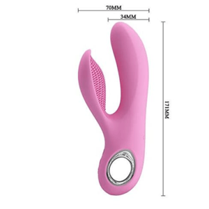 Vibrador Conejo de Lujo Canrol Rosado