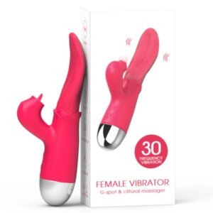 Vibrador de Lengua Con Estimulador De Clítoris